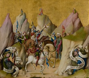 The Meeting of the Three Kings, with David and Isaiah (recto); The Assumption of the Virgin (verso)