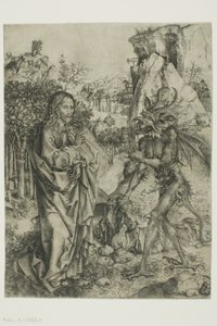 The Temptation of Christ by Master of the Strache Altar