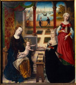 Virgin and Saint Mary Magdalene by Master of the View of St. Gudule