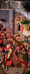Christ carrying the cross, side panel from a triptych, c.1490s