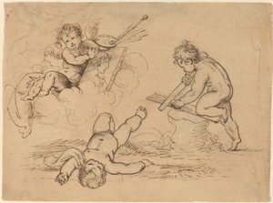 Allegory: Four Putti by Mather Brown