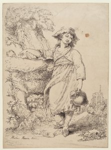 Girl with a Pitcher by Mather Brown