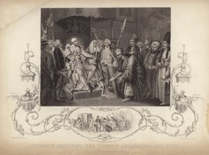 King George III receiving the Turkish ambassador and suit by Mather Brown