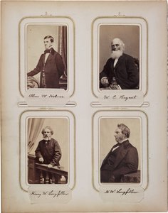 Album of 200 Cartes de Visite, Most by Brady by Mathew B. Brady