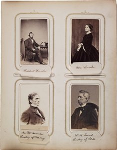 Album of 200 cartes de visite, most by Brady, c.1865 by Mathew B. Brady