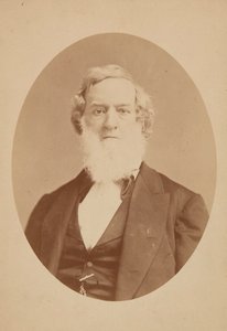 Cabinet card of Gideon Welles, 1860-1878 by Mathew Brady