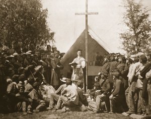 Father Thomas H. Mooney Leading Sunday Mass, 69th New York Infantry Regiment, 1861