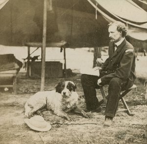 General Custer (1839-76) at his Headquarters, c.1864 by Mathew B. Brady