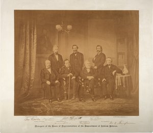 Managers of the House of Representatives of the Impeachment, 1868 by Mathew B. Brady