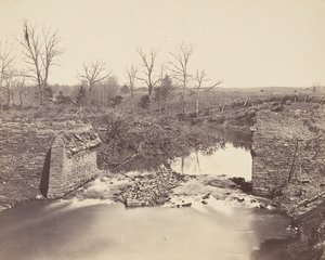 Stone Bridge - Bull Run, 1862 by Mathew Brady