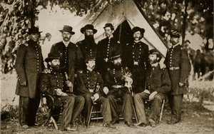 General Jefferson C. Davis and Staff by Mathew and studio Brady