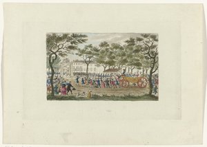 Reception of the Princess of Orange and the Children, 1787 by Mathias de Sallieth