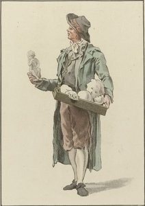 Street Vendor with Plaster Statues by Mathias de Sallieth