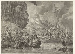 The Dutch Raid on the Medway and the Capture of the Royal Charles, 1667 by Mathias de Sallieth