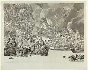 The Dutch Raid on the Medway and the Capture of the Royal Charles, 1667 by Mathias de Sallieth