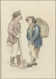 Two Farmers in Conversation by Mathias de Sallieth