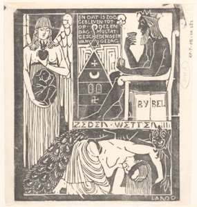 Blindfolded Woman and Monster