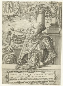 Portrait of Jean Parisot de La Valette, Grand Master of the Knights of Malta by Mathis Zündt