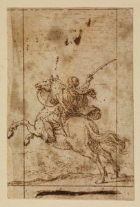 Mounted Warrior in Ottoman Dress by Matias de (attr.to) Torres