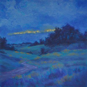 Golden Cloud Blue Landscape