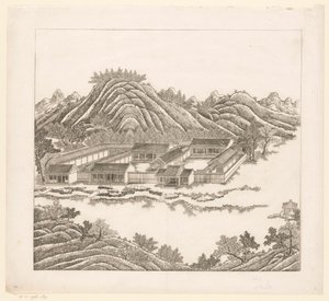 View of Part of the Imperial Summer Palace in Chengde (Jehol), China by Matteo Ripa