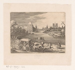 View in Paris by Matthäus Merian (I)