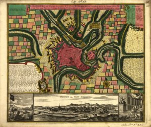 Luxembourg, a Very Famous Fortress of the Duchy of This Name in the Low Countries by Matthaeus Seutter