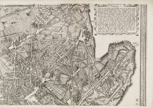 Map of Rome, Upper Right Part
