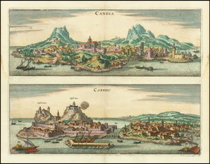 Candia, Corfu by Matthaus Merian