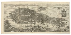 Folding Panorama of Venice, 1688, Printed c.1700