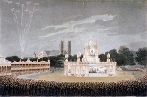 Firework Display in Green Park, Westminster, London, 1814 by Matthew Dubourg