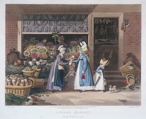 London Market, a fruit seller, 1822
