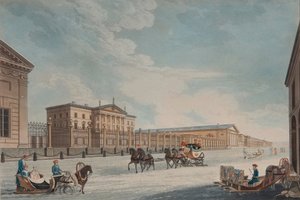 View of the Imperial Bank and the Shops at St. Petersburg by Matthew Dubourg