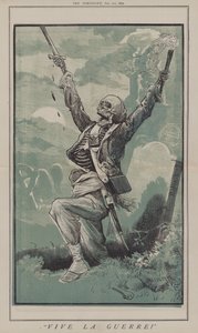 Long Live the War! (colour litho) by Matthew