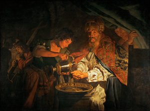 Pontius Pilate washing his hands
