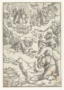 Vision of John the Evangelist with Enthroned God and the Twenty-Four Elders by Matthias Gerung