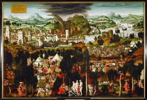 The Destruction of Troy and the Judgment of Paris by Matthias Gerung