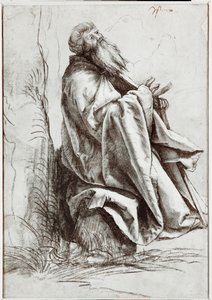 Saint Anthony of Padua Praying by Matthias Gruenewald