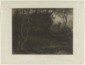 Forest with Goat by Matthijs Maris