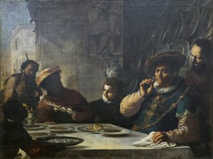 The Feast of the Rich Man by Mattia (1613 99) Preti