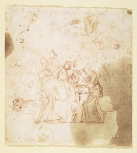St John the Baptist as a Child Ministered to by Angels (?) by Mattia Preti