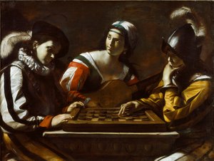 The Game of Draughts by Mattia Preti
