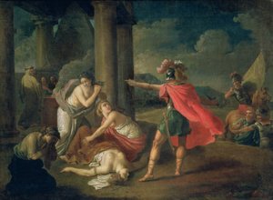 The Death of Camilla, Sister of Horatius, 1787 by Matvei Ivanovich Puchinov