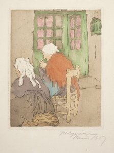 The Green Door (Knitting) by Maud Hunt Squire