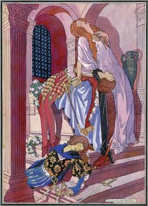 The Death of Romeo and Juliet, final scene of the play by William Shakespeare by Maurice Berty