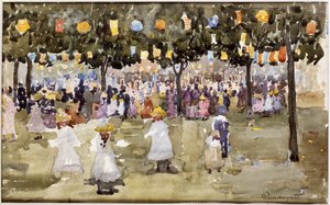 Central Park, New York City, July 4th by Maurice Brazil Prendergast