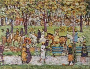 Central Park, c.1914-15 by Maurice Brazil Prendergast