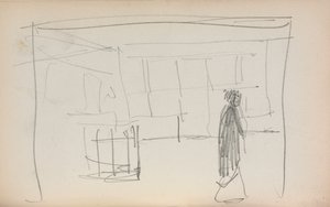 Italian Sketchbook: Figure in an interior page 175, 1898-1899 by Maurice Brazil Prendergast
