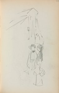 Italian Sketchbook: Figures Page 128 by Maurice Brazil Prendergast