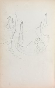 Italian Sketchbook: Gondola Page 35, 1898-1899